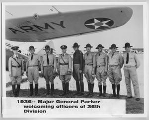 Primary view of object titled '[Photograph of Major General Parker and Officers]'.