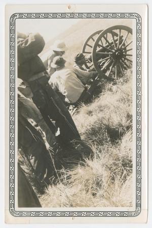 Primary view of object titled '[Photograph of National Guardsmen with an Anti-Tank Weapon]'.