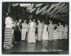 [Photograph of a Receiving Line at a Reception]
