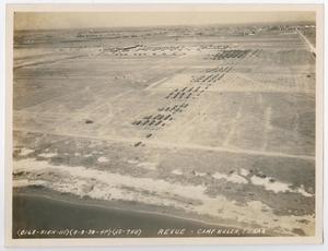 Primary view of object titled '[Aerial Photograph Showing Troops at Camp Hulen]'.