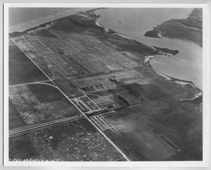 Primary view of object titled '[Aerial Photograph of Camp Hulen]'.