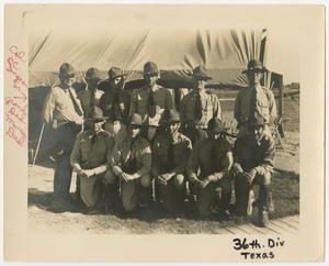 Primary view of object titled '[Photograph of Members of the 36th Division of the Texas National Guard]'.