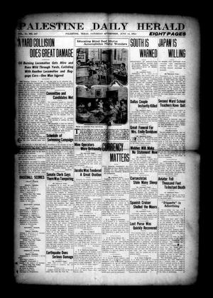 Palestine Daily Herald (Palestine, Tex), Vol. 11, No. 247, Ed. 1 Saturday, June 14, 1913