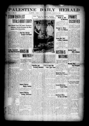 Palestine Daily Herald (Palestine, Tex), Vol. 11, No. 175, Ed. 1 Saturday, March 22, 1913
