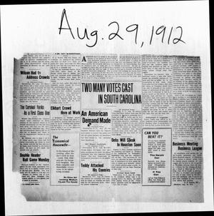 Palestine Daily Herald (Palestine, Tex), Vol. [11], No. [3], Ed. 1 Thursday, August 29, 1912