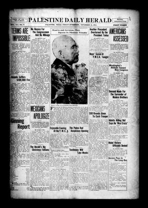 Palestine Daily Herald (Palestine, Tex), Vol. 12, No. 71, Ed. 1 Friday, November 21, 1913