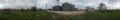 Thumbnail image of item number 1 in: 'Panoramic image of the side view of a set of grain bins in Jackson County, Texas'.