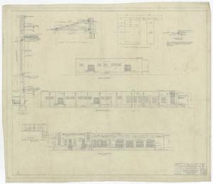 Primary view of object titled 'Western States Grocery Warehouse, Abilene, Texas: Rear, Left, & Front Elevation'.