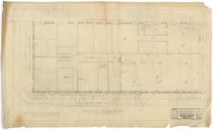 Primary view of object titled 'F. & M. Bank Remodel, Hamlin, Texas: Second Floor Plan'.