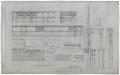 Thumbnail image of item number 1 in: 'First National Bank, Olney, Texas: First Floor Plan Showing Banking Room Fixtures'.