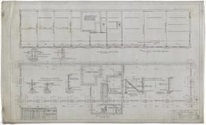 Primary view of object titled 'First National Bank, Olney, Texas: Footing & Second Floor Framing Plans'.