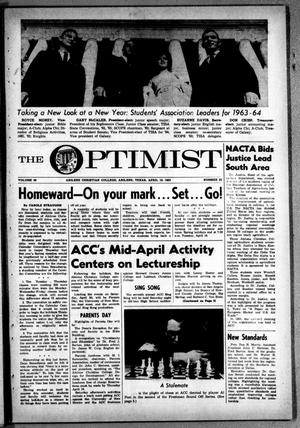 The Optimist (Abilene, Tex.), Vol. 50, No. 23, Ed. 1, Wednesday, April 10, 1963