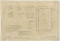 Technical Drawing: Barrow Store Building, Snyder, Texas: Foundation Plan