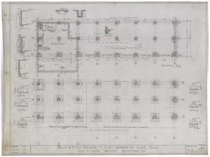 Primary view of object titled 'Cisco Bank and Office Building, Cisco, Texas: Basement Plan'.