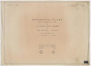 Primary view of object titled 'Cooley Office Building, Big Spring, Texas: Mechanical Plans Title Page'.