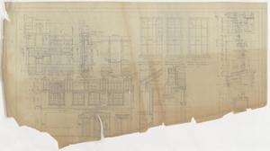 Primary view of object titled 'F. & M. Bank Remodel, Hamlin, Texas: Elevation Drawings'.