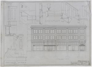 Primary view of object titled 'Radford Store and Office Building, Abilene, Texas: Stair & Building Elevation'.