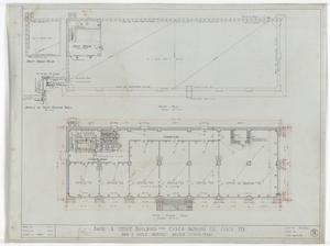 Primary view of object titled 'Cisco Bank and Office Building, Cisco, Texas: Roof & Fifth Floor Plans'.