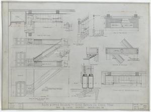 Cisco Bank and Office Building, Cisco, Texas: Stair, Elevator, & Fire Escape Plans