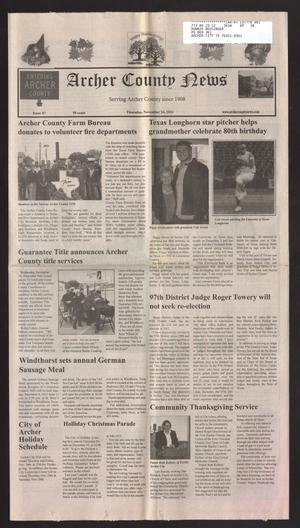 Archer County News (Archer City, Tex.), No. 47, Ed. 1 Thursday, November 24, 2011