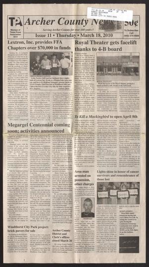 Archer County News (Archer City, Tex.), No. 11, Ed. 1 Thursday, March 18, 2010