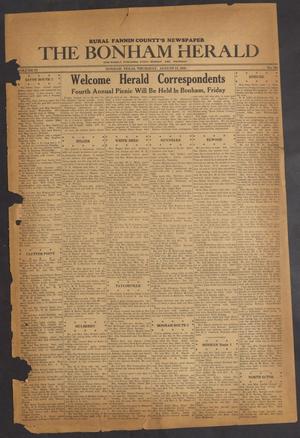The Bonham Herald (Bonham, Tex.), Vol. 9, No. 100, Ed. 1 Thursday, August 13, 1936