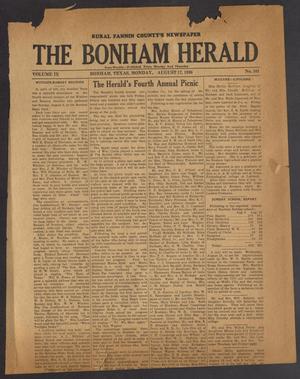 The Bonham Herald (Bonham, Tex.), Vol. 9, No. 101, Ed. 1 Monday, August 17, 1936