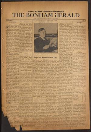 The Bonham Herald (Bonham, Tex.), Vol. 11, No. 39, Ed. 1 Monday, January 3, 1938