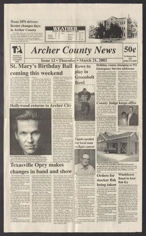 Archer County News (Archer City, Tex.), No. 12, Ed. 1 Thursday, March 21, 2002
