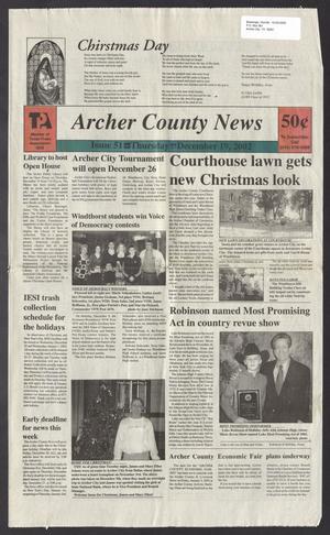 Archer County News (Archer City, Tex.), No. 51, Ed. 1 Thursday, December 19, 2002