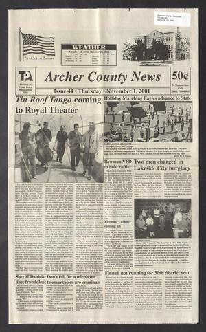 Archer County News (Archer City, Tex.), No. 44, Ed. 1 Thursday, November 1, 2001