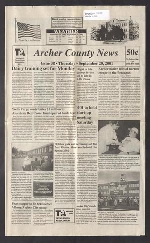 Archer County News (Archer City, Tex.), No. 38, Ed. 1 Thursday, September 20, 2001