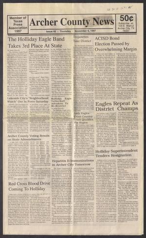 Archer County News (Archer City, Tex.), No. 45, Ed. 1 Thursday, November 6, 1997