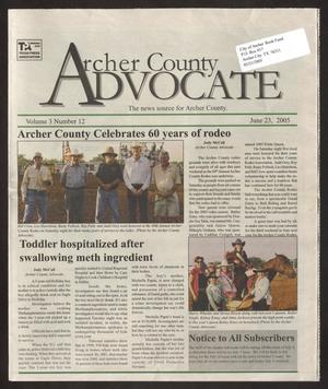 Primary view of object titled 'Archer County Advocate (Holliday, Tex.), Vol. 3, No. 12, Ed. 1 Thursday, June 23, 2005'.