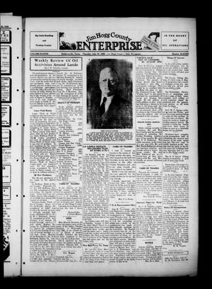 Jim Hogg County Enterprise (Hebbronville, Tex.), Vol. 11, No. 11, Ed. 1 Thursday, July 30, 1936