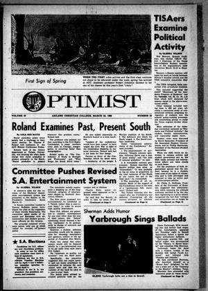 The Optimist (Abilene, Tex.), Vol. 53, No. 25, Ed. 1, Friday, March 25, 1966