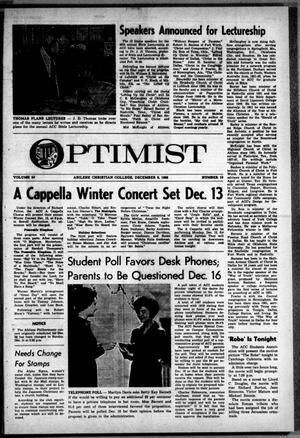 The Optimist (Abilene, Tex.), Vol. 54, No. 13, Ed. 1, Friday, December 9, 1966