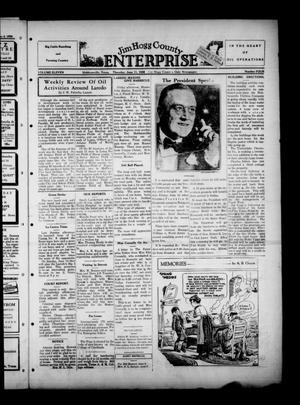 Primary view of object titled 'Jim Hogg County Enterprise (Hebbronville, Tex.), Vol. 11, No. 4, Ed. 1 Thursday, June 11, 1936'.