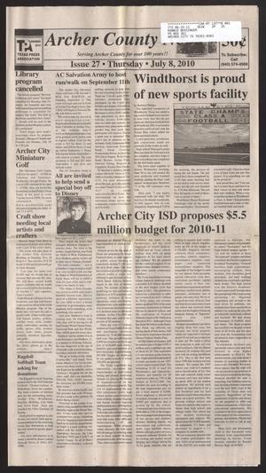 Archer County News (Archer City, Tex.), No. 27, Ed. 1 Thursday, July 8, 2010