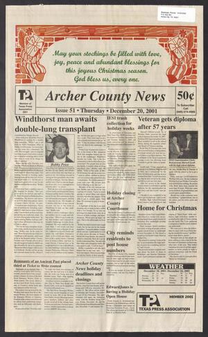 Archer County News (Archer City, Tex.), No. 51, Ed. 1 Thursday, December 20, 2001
