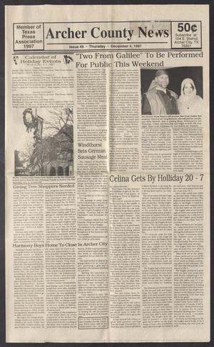 Archer County News (Archer City, Tex.), No. 49, Ed. 1 Thursday, December 4, 1997