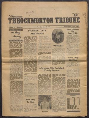 Primary view of object titled 'Throckmorton Tribune (Throckmorton, Tex.), Vol. 83, No. 45, Ed. 1 Thursday, June 20, 1974'.