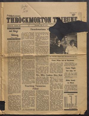 Primary view of object titled 'Throckmorton Tribune (Throckmorton, Tex.), Vol. 83, No. 49, Ed. 1 Thursday, July 18, 1974'.