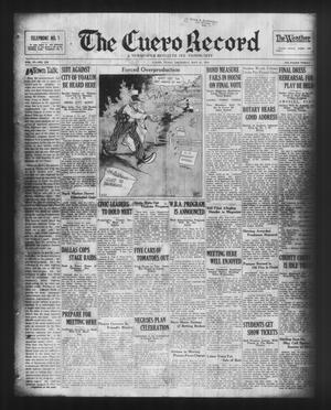 Primary view of object titled 'The Cuero Record (Cuero, Tex.), Vol. 37, No. 118, Ed. 1 Thursday, May 21, 1931'.