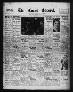 The Cuero Record. (Cuero, Tex.), Vol. 43, No. 67, Ed. 1 Thursday, March 18, 1937