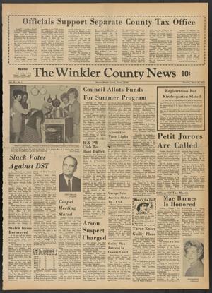 Primary view of object titled 'The Winkler County News (Kermit, Tex.), Vol. 35, No. 1, Ed. 1 Thursday, March 25, 1971'.