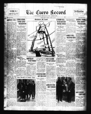 The Cuero Record (Cuero, Tex.), Vol. 38, No. 90, Ed. 1 Friday, April 15, 1932
