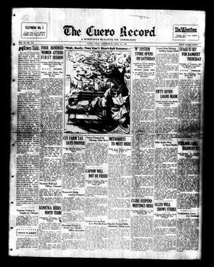 Primary view of object titled 'The Cuero Record (Cuero, Tex.), Vol. 38, No. 100, Ed. 1 Wednesday, April 27, 1932'.