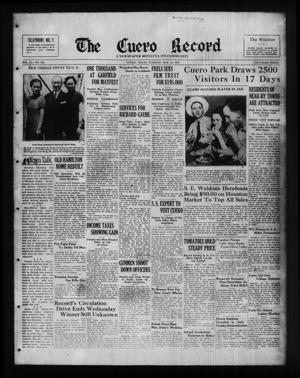 Primary view of object titled 'The Cuero Record (Cuero, Tex.), Vol. 43, No. 126, Ed. 1 Tuesday, May 25, 1937'.