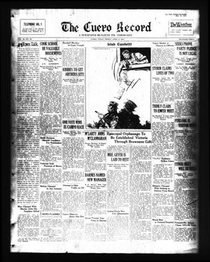 The Cuero Record (Cuero, Tex.), Vol. 38, No. 84, Ed. 1 Friday, April 8, 1932
